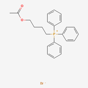 4- (Ацетилокси)бутилфосфоний бромид structure